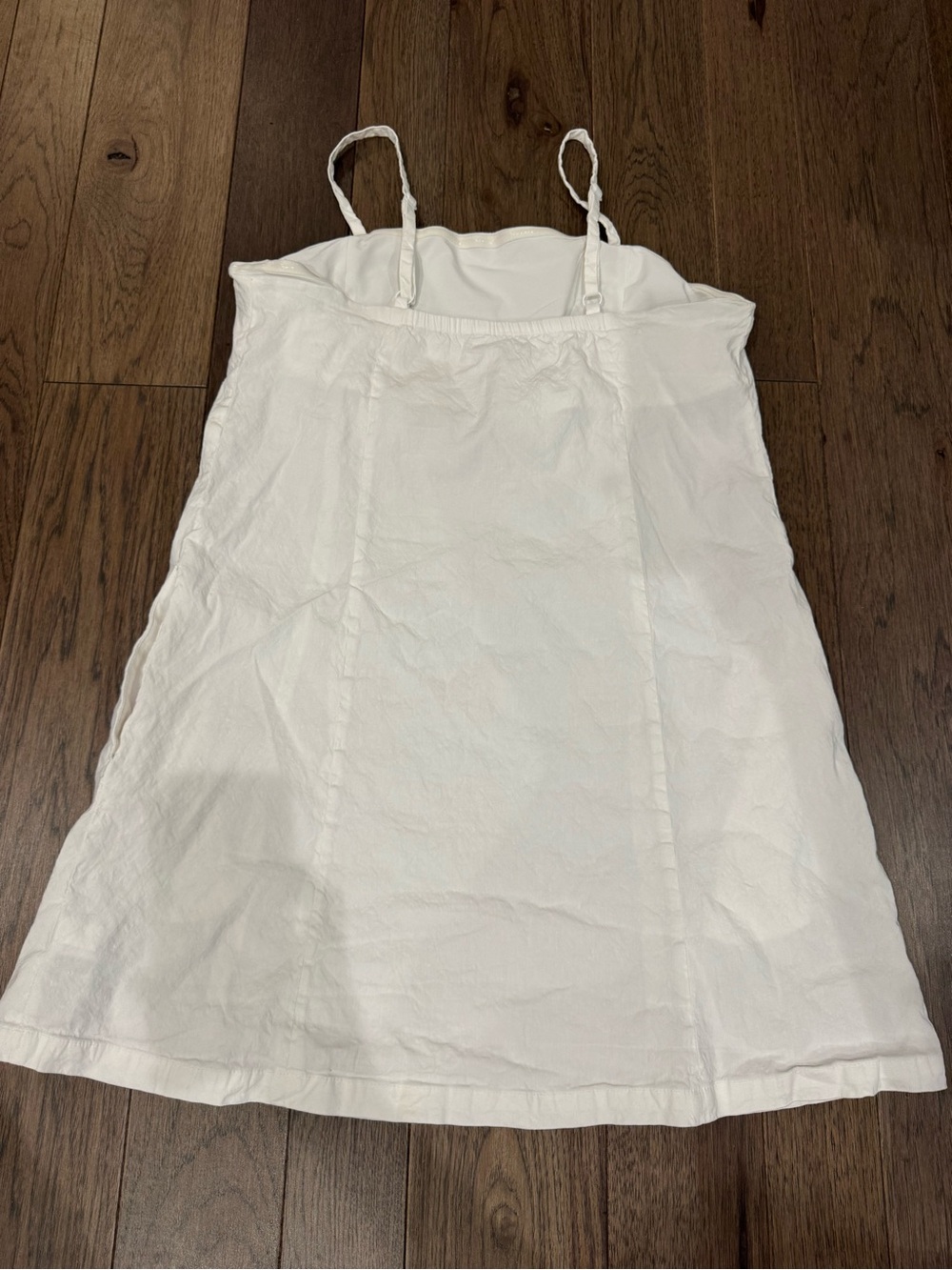 Athleta White Linen Blend “Paradise Cami” Square Neck Sundress - Picture 3 of 4